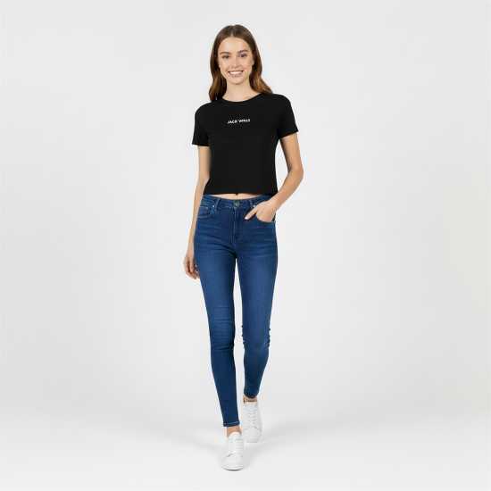 Вталени Дънки Jack Wills Aimie Modern Skinny Jeans Тъмно индиго Вталени Дънки Jack Wills Aimie Modern Skinny Jeans Тъмно индиго