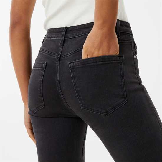Вталени Дънки Jack Wills Wills Aimie Modern Skinny Jeans Washed Black Дамски дънки