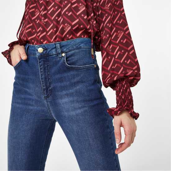 Дамски дънки Biba Dolly Flare Jeans Средно синьо Biba Dolly Flare Jeans Средно синьо Дамски дънки