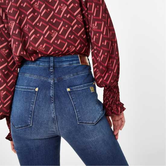 Дамски дънки Biba Dolly Flare Jeans Средно синьо Biba Dolly Flare Jeans Средно синьо Дамски дънки