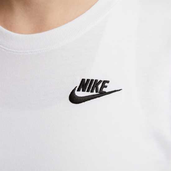 Nike Sportswear Women's Club T-Shirt Бяло Дамски тениски и фланелки