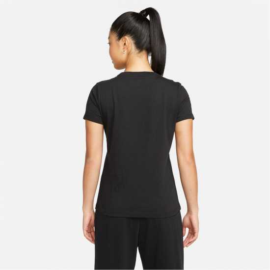 Nike Sportswear Women's Club T-Shirt Black Дамски тениски и фланелки