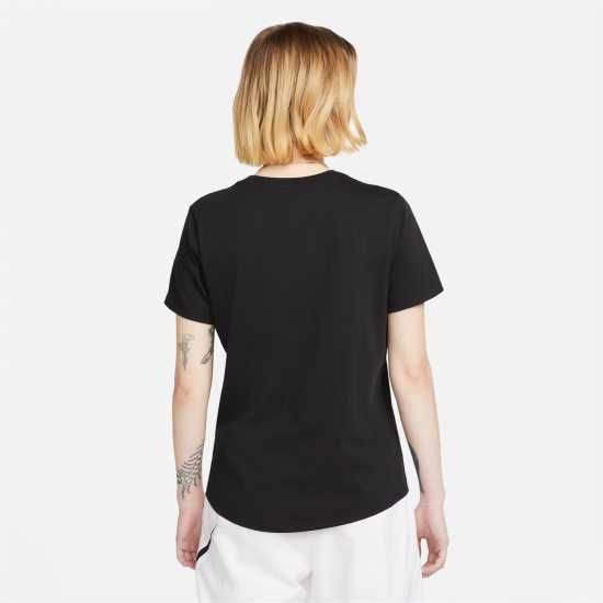 Nike Sportswear Women's Club T-Shirt Черно Дамски тениски и фланелки