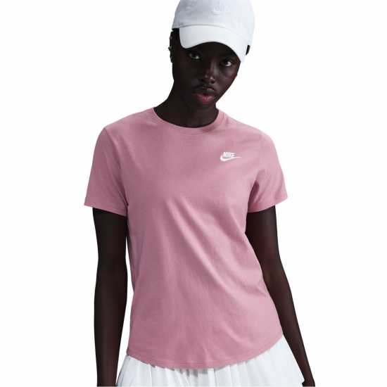 Nike Sportswear Women's Club T-Shirt Elemental Pink Дамски тениски и фланелки