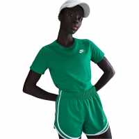 Nike Sportswear Women's Club T-Shirt Стадион зелено Дамски тениски и фланелки