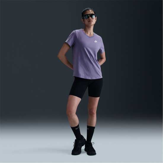 Nike Sportswear Women's Club T-Shirt Прахав аметист Nike Sportswear Women's Club T-Shirt Прахав аметист
