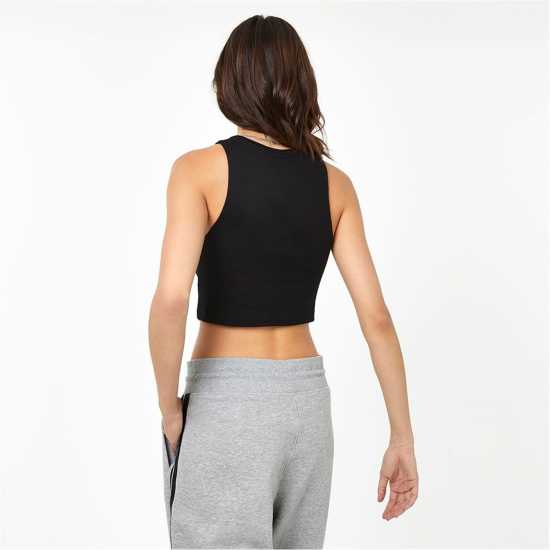 Lonsdale Дамски Потник Essential Tank Top Womens Черно Дамски тениски и фланелки