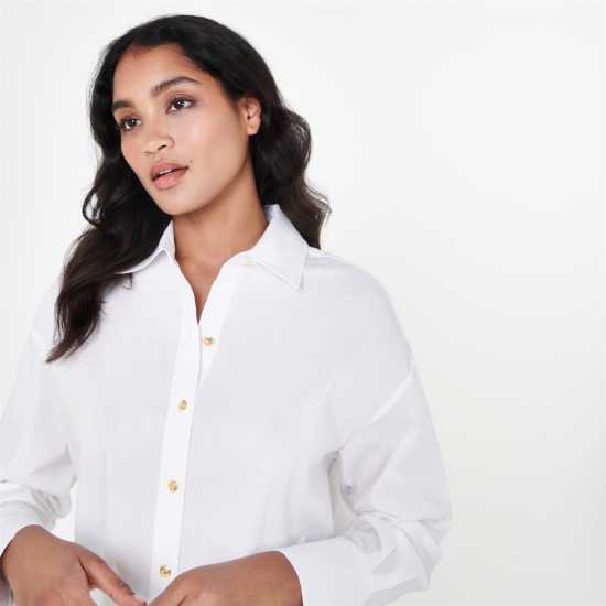 Biba Branded Shirt Ladies Бяло Дамски ризи и тениски