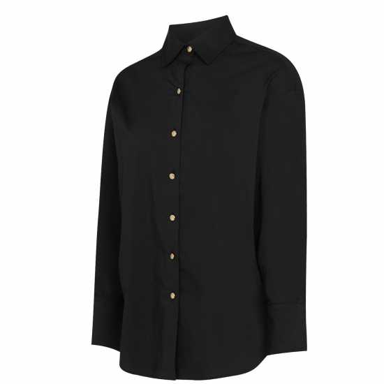 Biba Branded Shirt Ladies Черно Дамски ризи и тениски