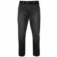 Pierre Cardin Мъжки Джинси С Колан Web Belt Mens Jeans Grey Wash Мъжки дънки