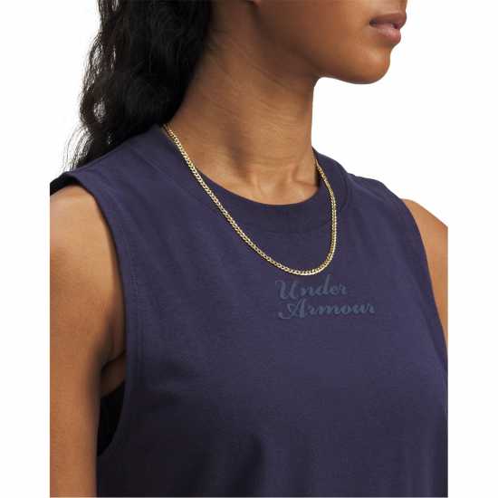 Under Armour Varsity Tank Ld54 Midnight Navy Дамски тениски и фланелки