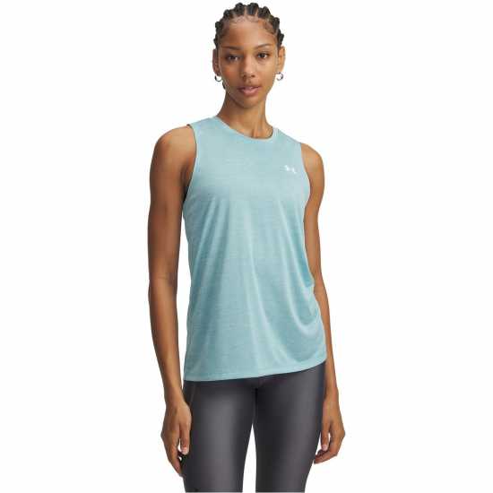 Under Armour Women's Tech Twist Tank Vest Blue Haze/White 