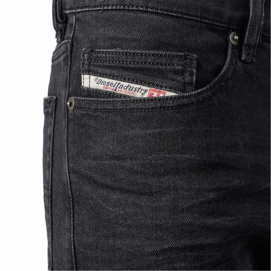 Diesel Стеснени Дънки D Luster Slim Jeans Washed Black 02 - 