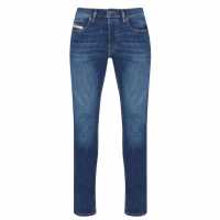 Diesel Стеснени Дънки D Luster Slim Jeans Mid Blue 01 