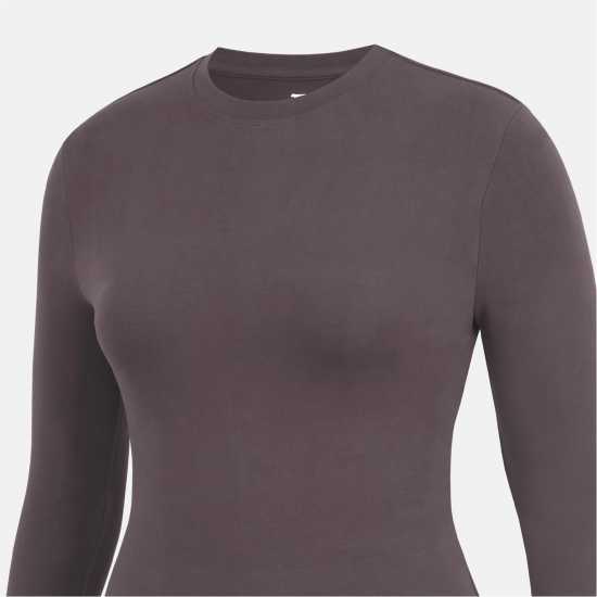 Slazenger Ess Ls Tee Ld54 Chocolate 