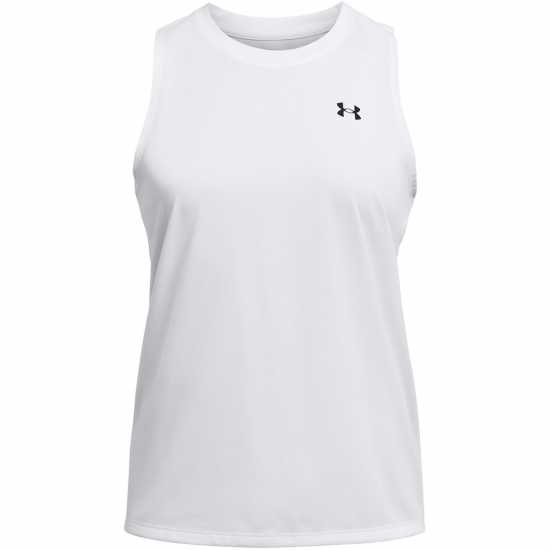 Under Armour Armour Tech Tank Solid Vest Womens White/Black Under Armour Armour Tech Tank Solid Vest Womens White/Black