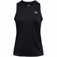 Under Armour Armour Tech Tank Solid Vest Womens Black/White Under Armour Armour Tech Tank Solid Vest Womens Black/White