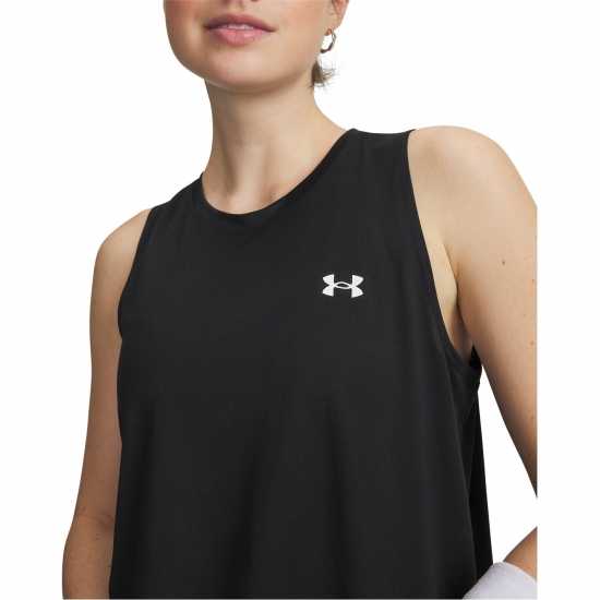 Under Armour Women's Tech Solid Tank Vest Black/White 