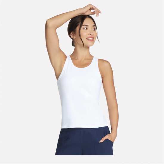 Skechers Gowalk Shelf Bra Tank Vest Womens White 