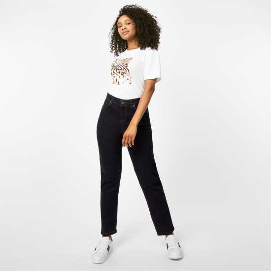 Biba Kiri Slim Straight Jeans Индиго Дамски дънки