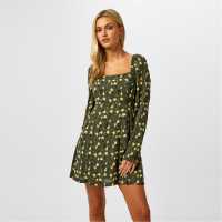 Jack Wills Long Sleeve Mini Dress  Дамски поли и рокли