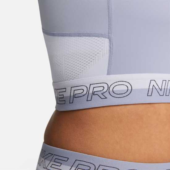 Nike Pro Dri-FIT Women's Cropped Training Tank Top Indigo Haze Дамски потници