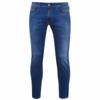 Replay Стеснени Дънки Anbass Slim Jeans Mid Blue 009 
