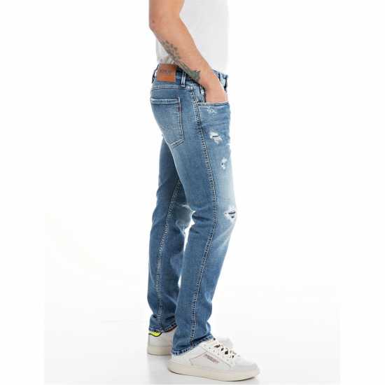 Replay Стеснени Дънки Anbass Slim Jeans RnR Blue 009 