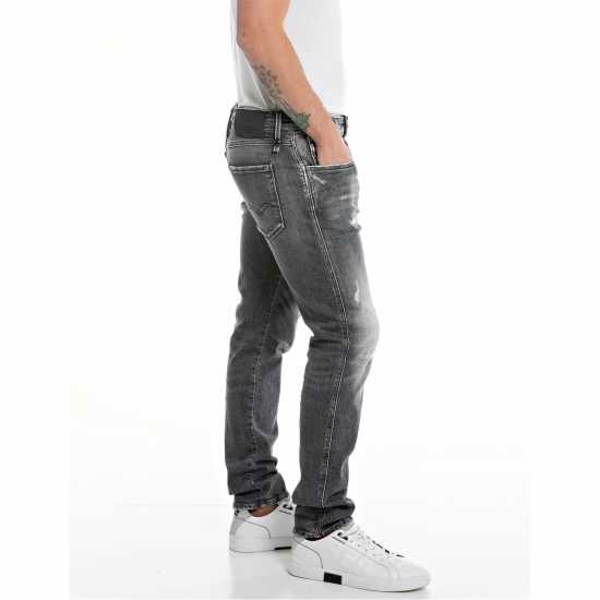Replay Стеснени Дънки Anbass Slim Jeans RnR Grey 097 