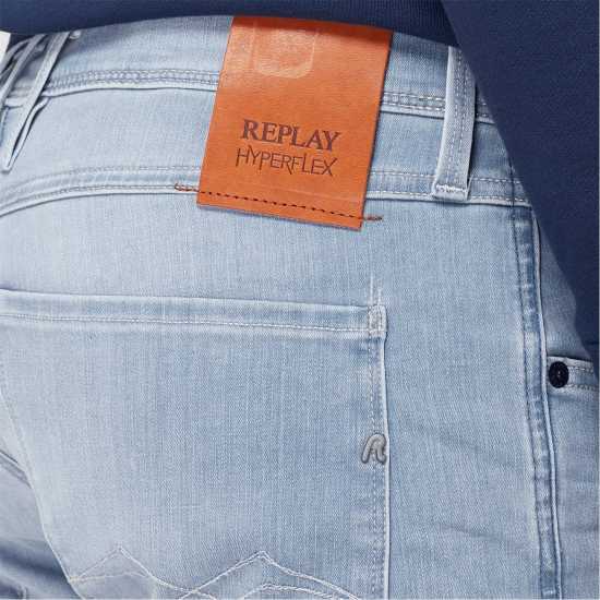 Replay Стеснени Дънки Hyperflex Anbass Slim Jeans Light Blue 010 