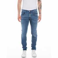 Replay Стеснени Дънки Hyperflex Anbass Slim Jeans Mid Wash OR2 
