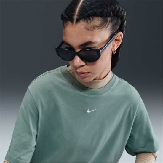 Дамски тениски и фланелки Nike Oversized Logo T-Shirt Womens Cannon Nike Oversized Logo T-Shirt Womens Cannon Дамски тениски и фланелки