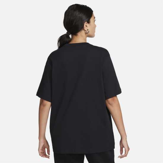 Nike Oversized Logo T-Shirt Womens Черно/Бяло Дамски тениски и фланелки