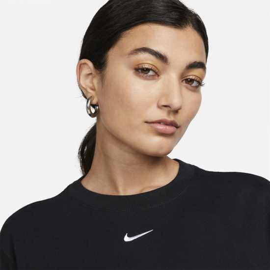 Nike Oversized Logo T-Shirt Womens Черно/Бяло Дамски тениски и фланелки