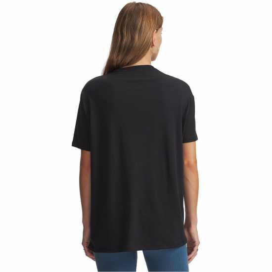 Under Armour Women's Varsity Oversized T-Shirt Black/White 