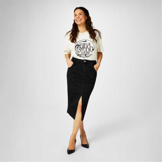 Biba Vintage Printed T-Shirt Студио Хот Фикс Дамски тениски и фланелки