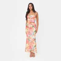 I Saw It First Floral Mesh Maxi Dress  Дамски поли и рокли