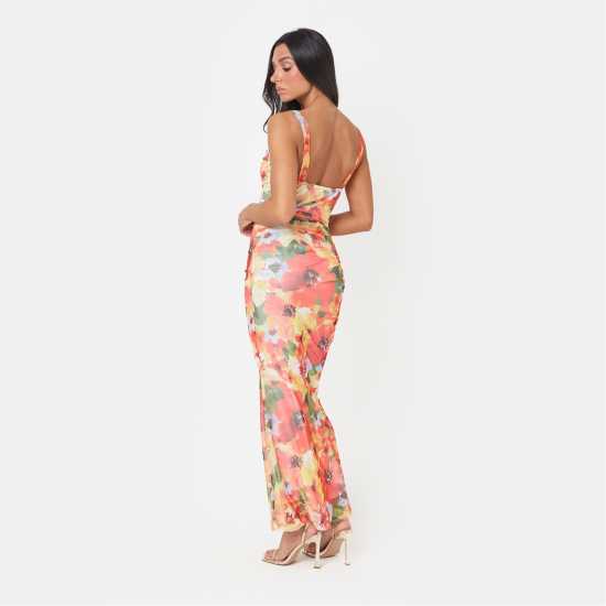 I Saw It First Floral Mesh Maxi Dress  Дамски поли и рокли