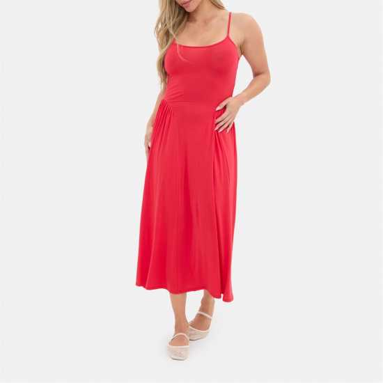 Средна Рокля I Saw It First Strappy Jersey Tie Back Midi Dress  Дамски поли и рокли