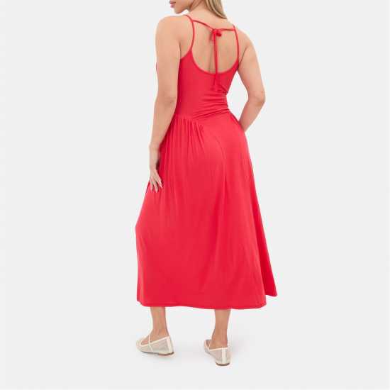 Средна Рокля I Saw It First Strappy Jersey Tie Back Midi Dress  Дамски поли и рокли