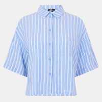 Vero Moda Тениска Linn Sht Shirt Ld99 Марина: Олга Дамски ризи и тениски