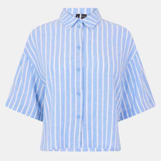 Vero Moda Тениска Linn Sht Shirt Ld99 Марина: Олга Дамски ризи и тениски