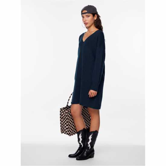 Pieces Dress Fem Kni Ld99 Отразяваща Пон Дамски поли и рокли