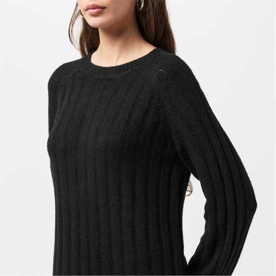 Pieces Dress Fem Kni Ld99 Черно Дамски поли и рокли