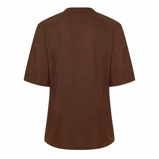 Puma Train Oversized Tee T-Shirt Womens Espresso Bro 