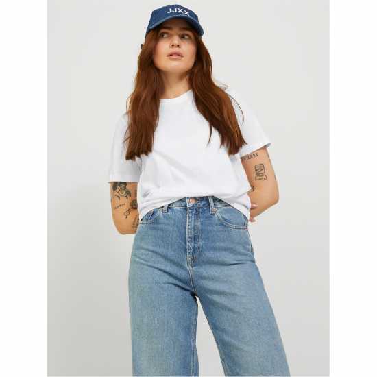 Jjxx Anna Short Sleeve T-Shirt Ярко бяло Дамски тениски и фланелки