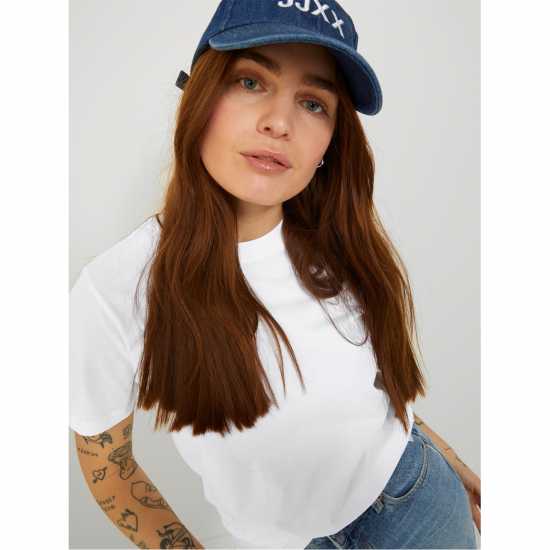 Jjxx Anna Short Sleeve T-Shirt Ярко бяло Дамски тениски и фланелки