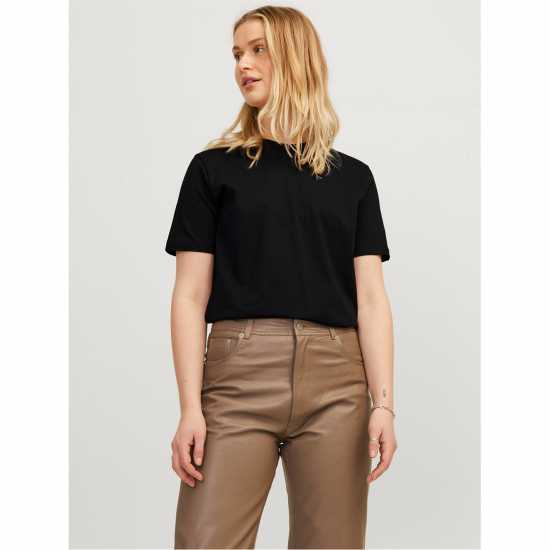 Дамски тениски и фланелки Jjxx Anna Short Sleeve T-Shirt Черно Jjxx Anna Short Sleeve T-Shirt Черно Дамски тениски и фланелки