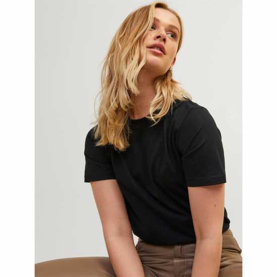 Дамски тениски и фланелки Jjxx Anna Short Sleeve T-Shirt Черно Jjxx Anna Short Sleeve T-Shirt Черно Дамски тениски и фланелки