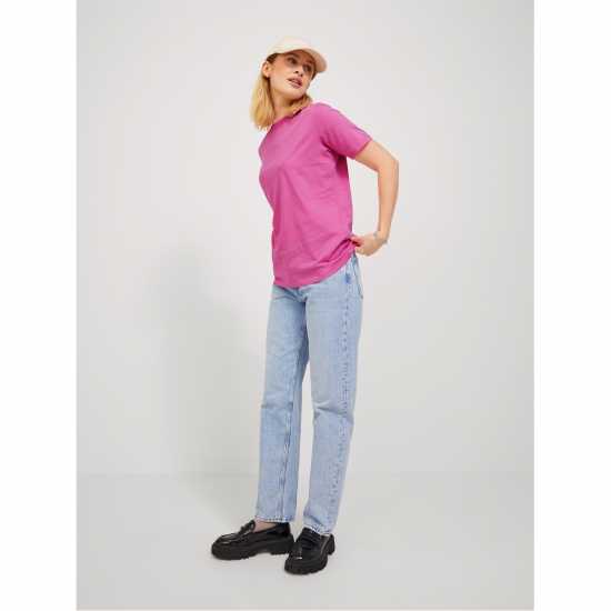 Jjxx Anna Short Sleeve T-Shirt Карминово розово Дамски тениски и фланелки